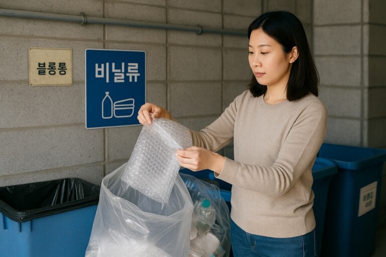 뽁뽁이 분리수거