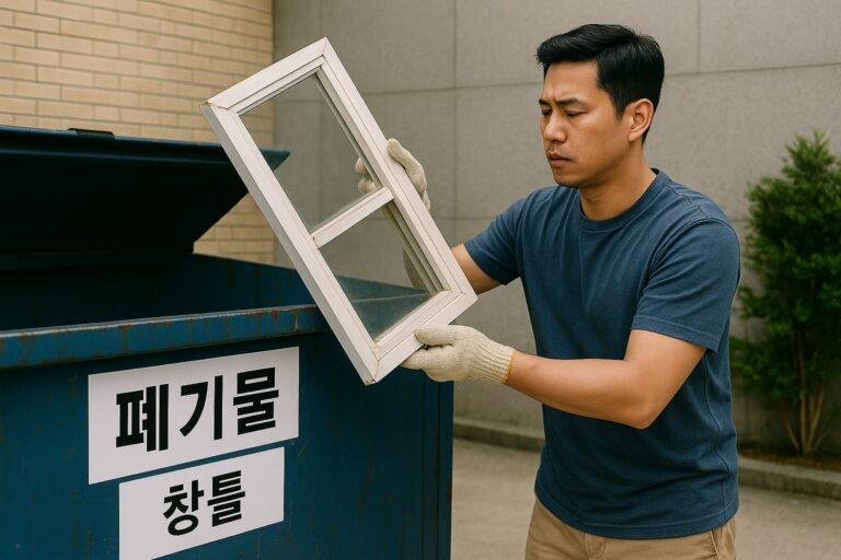 창틀 버리는 법