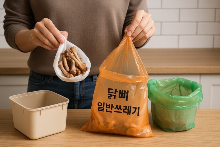 닭뼈 버리는 법